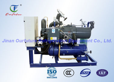 Unità del compressore a vite raffreddata aria R22, unità di condensazione del congelatore di Fusheng