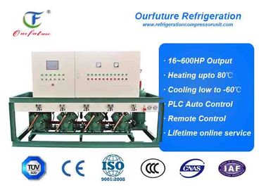 Le unità di condensazione commerciali di lavorazione delle sementi ventilano 50hp*5 raffreddato R404a